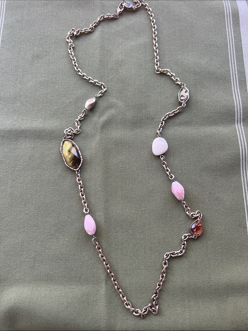 Long beaded/chain necklace